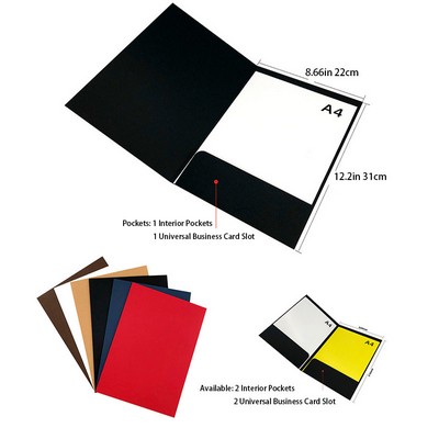 Custom A4 300g Cardboard Paper File/Document Folder