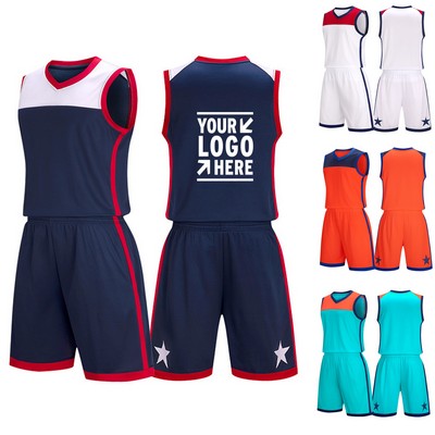 220D Polyester Quick-Drying Basketball Suit