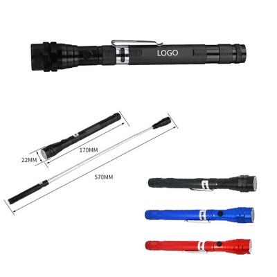 Portable Telescopic Aluminum LED Flashlight