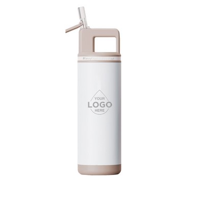 GROSCHE ALPINE Flip N Sip Insulated Water Bottle, Leakproof 20oz Bottle, Stainless Steel Flask