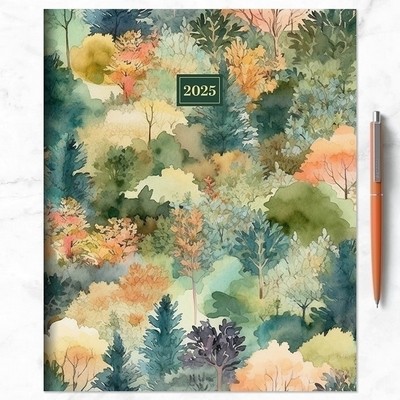 2025 Mural of Trees Large Monthly Planner