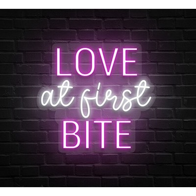 Love At First Bite Neon Sign