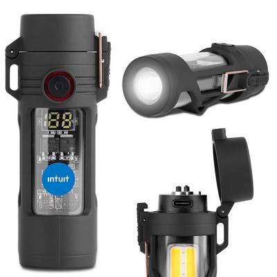 Luminix Oval Flashlight & Plasma Lighter