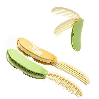 Foldable Banana-shaped Folding Comb