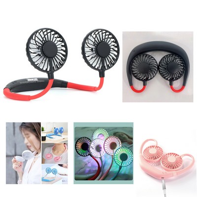 Color Changing LED Portable Neck Fan