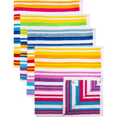 Multi Stripe heavy weight Beach / Pool Towel