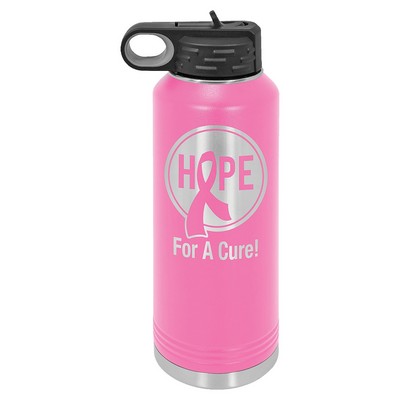 Polar Camel 40oz Pink Stainless Steel Water Bottle