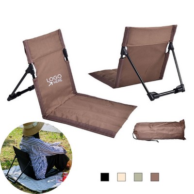 Portable Outdoor Folding Chair With Backrest