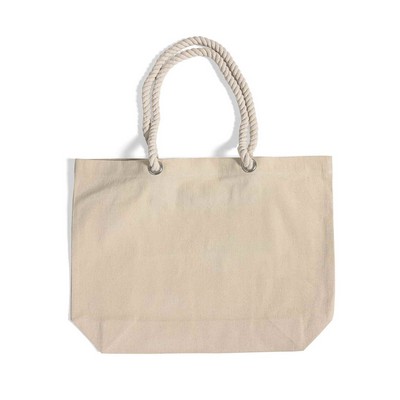 Rope Handle Beach Tote Bag