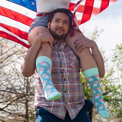 Casual USA Socks - Patriotic Style for Everyday Wear - American Made