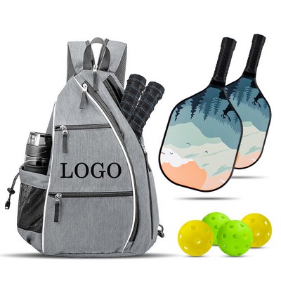 Multifunctional Waterproof Paddle Shoulder Pickleball Bag