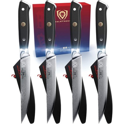 Dalstrong 4-Piece Steak Knife Set - Shogun Series - Japanese Steel - G10 Handles - Sheaths Included