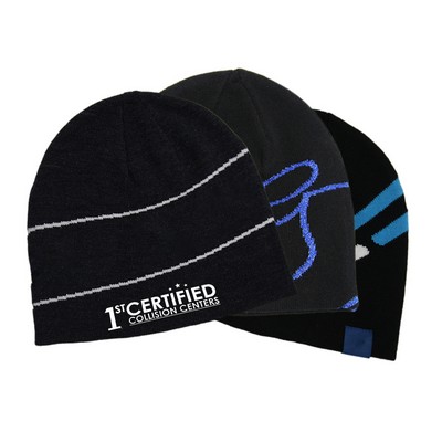 Men Knitted Jacquard Beanie Hat