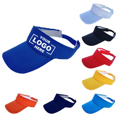 Unisex Fashion Summer Sun Visor Outdoor Golf Tennis Sports hats Adjustable Hat Headband