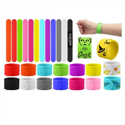 Silicone Slap Bracelets Wristbands for Giveaways & Gifts