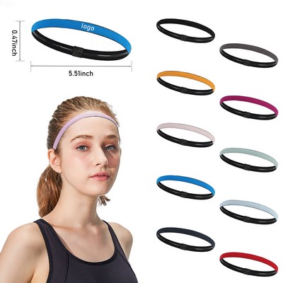 Silicone Sweatband Silicone Sports Headband