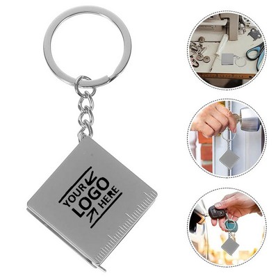 Mini Tape Measure Metal Keychain