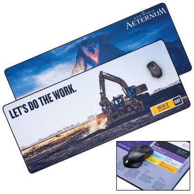 XXL Mouse Pad Desk Mat w/Stitched Edges and Full Color Dye Sublimation