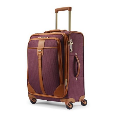 Hartmann Luxe Ii Carry-On Exp Spinner Luggage - Burgundy Red/Tan