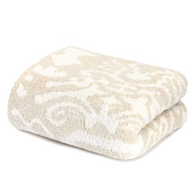 Throw - Damask - Chenilla Cloud™ - Linen / Creme - 52*70