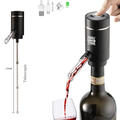 Rechargeable Electric Wine Decanter Aerator & Dispenser