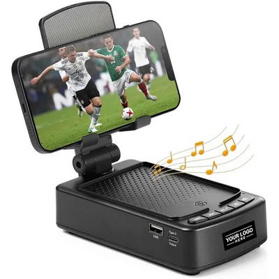 Multi-Functional Phone Stand With Wireless Bluetooth Speaker