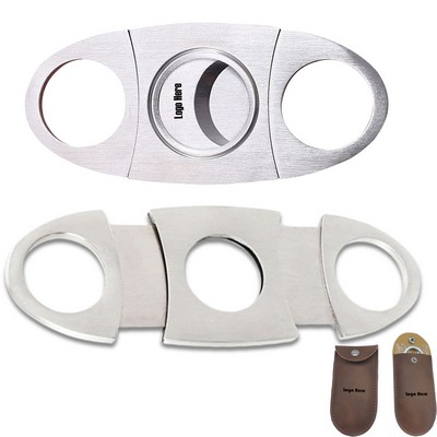 Cigar Cutter Stainless Steel Double Cut Blade