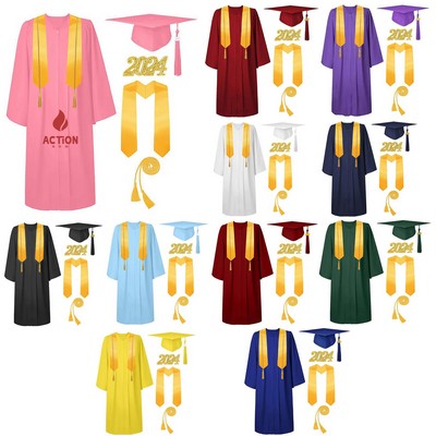 Unisex Graduation Gown &Cap