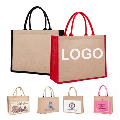 Eco-Friendly Jute Shopping Tote