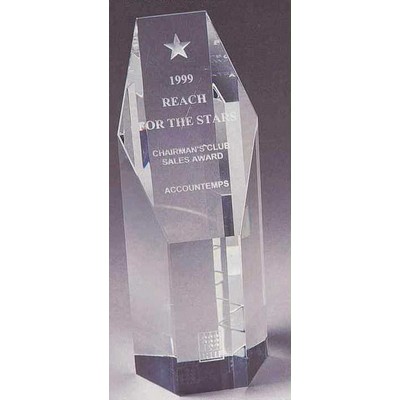 Crystal Awards/Hexagon Tower(10"x2-1/2")