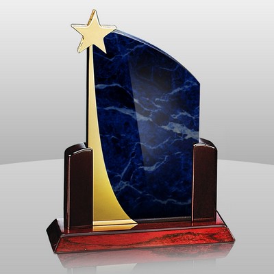 Blue Rising Star Award (9"x9"x3")