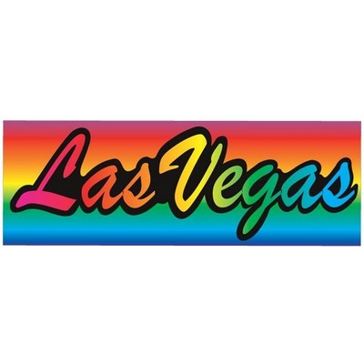 Las Vegas Panoramic Badge w/ Bar Pin (2 1/2"x3 1/2" )