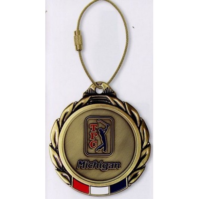 RWB 2 3/4" Winner's Circle Bag Tag