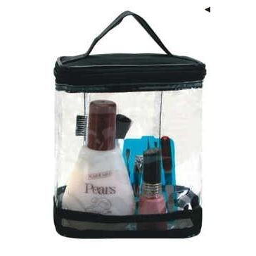 Show Off Clear Vinyl Bag with Contrast Trim