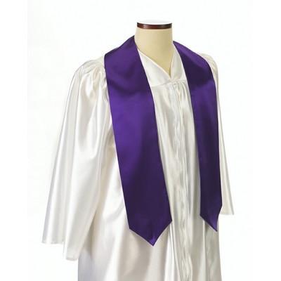 Purple 72" Graduation Stole