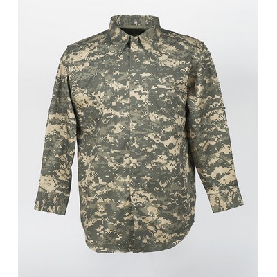 Men's Digital Camouflage Long Sleeve Hunting Shirt