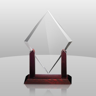 Clear Elegant Diamond Award (13"x9"x3")