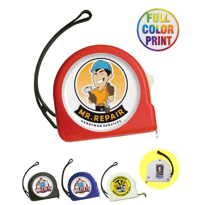 6 ft. - Tape Measure with Belt Clip And Wrist Strap - Full Color Print