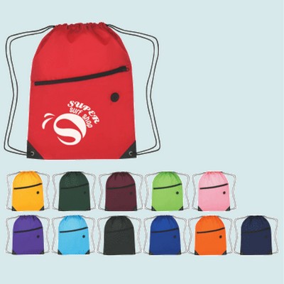 Imported Drawstring Back Pack with Pocket (90 Day Delivery)