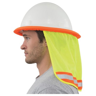 Hi-Viz Mesh Neck Shield - Safety Helmet Attachment (3 Pack)