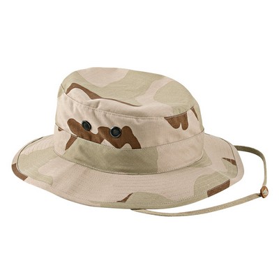 Poly/Cotton Tri-Color Desert Camouflage Boonie Hat