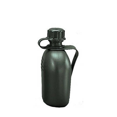 Genuine G.I. 3 Piece Olive Drab 1 Qt. Canteen w/Clip