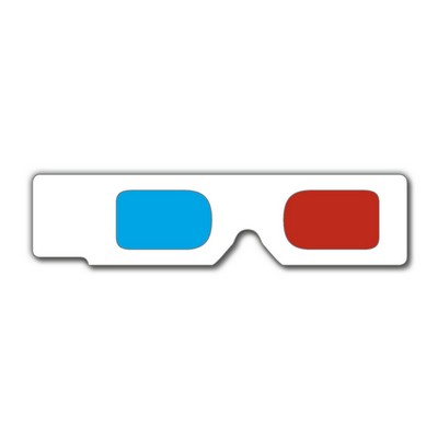 3D Glasses Hand Held Red/Cyan Lenses - Stock