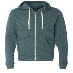 Tri-Blend Full Zip Fleece Hoodie