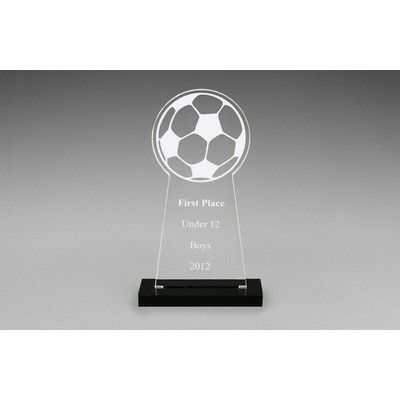 Snap-In Acrylic Soccer Award (8")