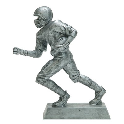 Signature Series Silver Football Figurine - 8 1/4"