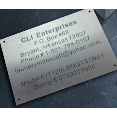 Aluminum Name Plates 4"x5"