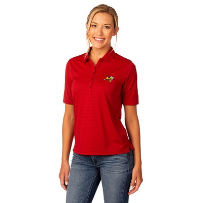 Zorrel® Rockhurst Ladies Jacquard Stripe Polo Shirt