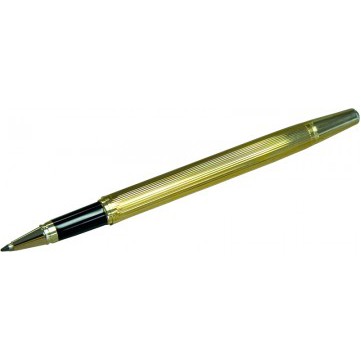 Gold Ribbed Pen