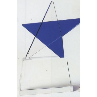 Blue Star Crystal Award (8½"x6½")